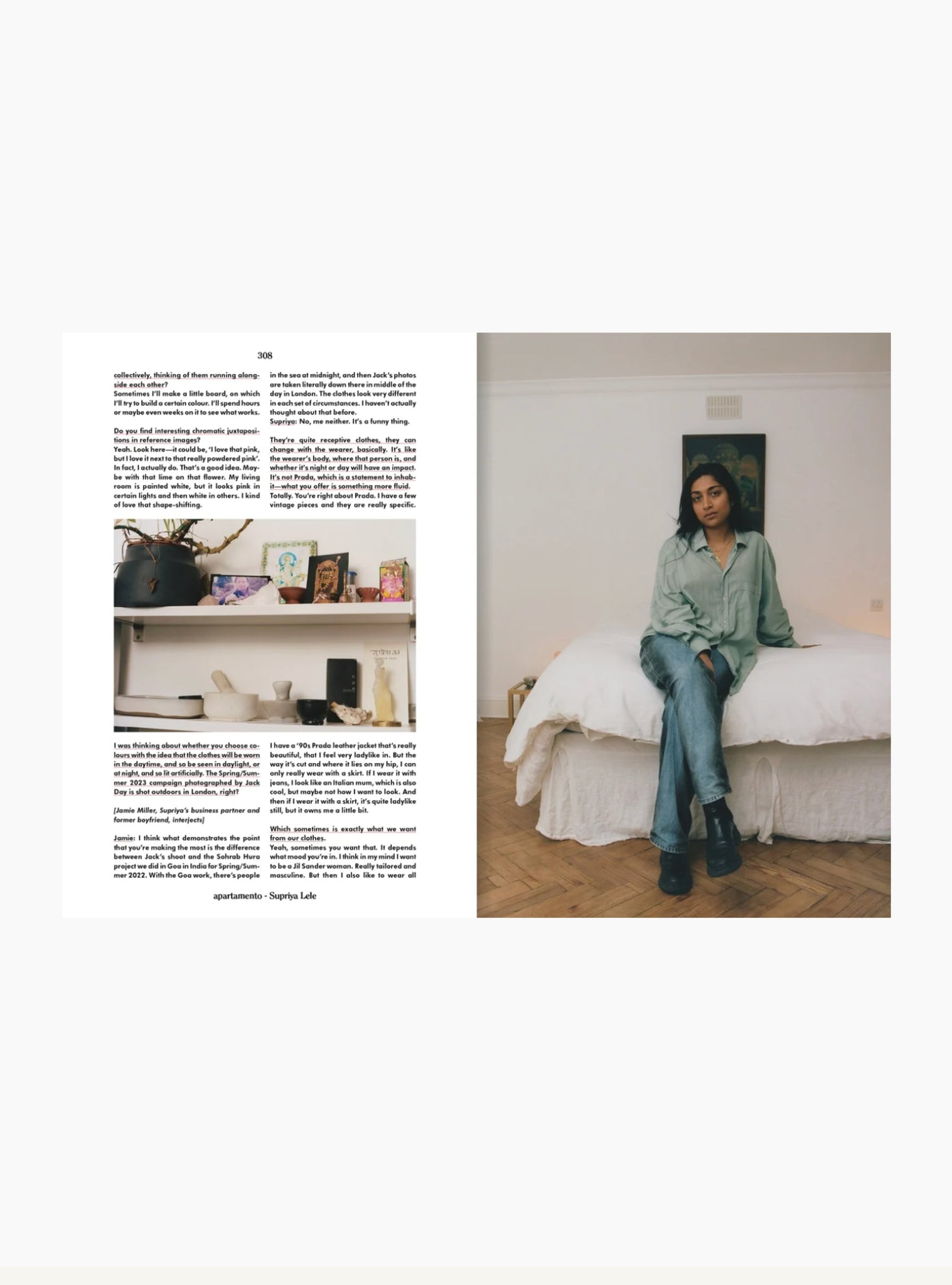 Apartamento - From our interview with the English fashion designer