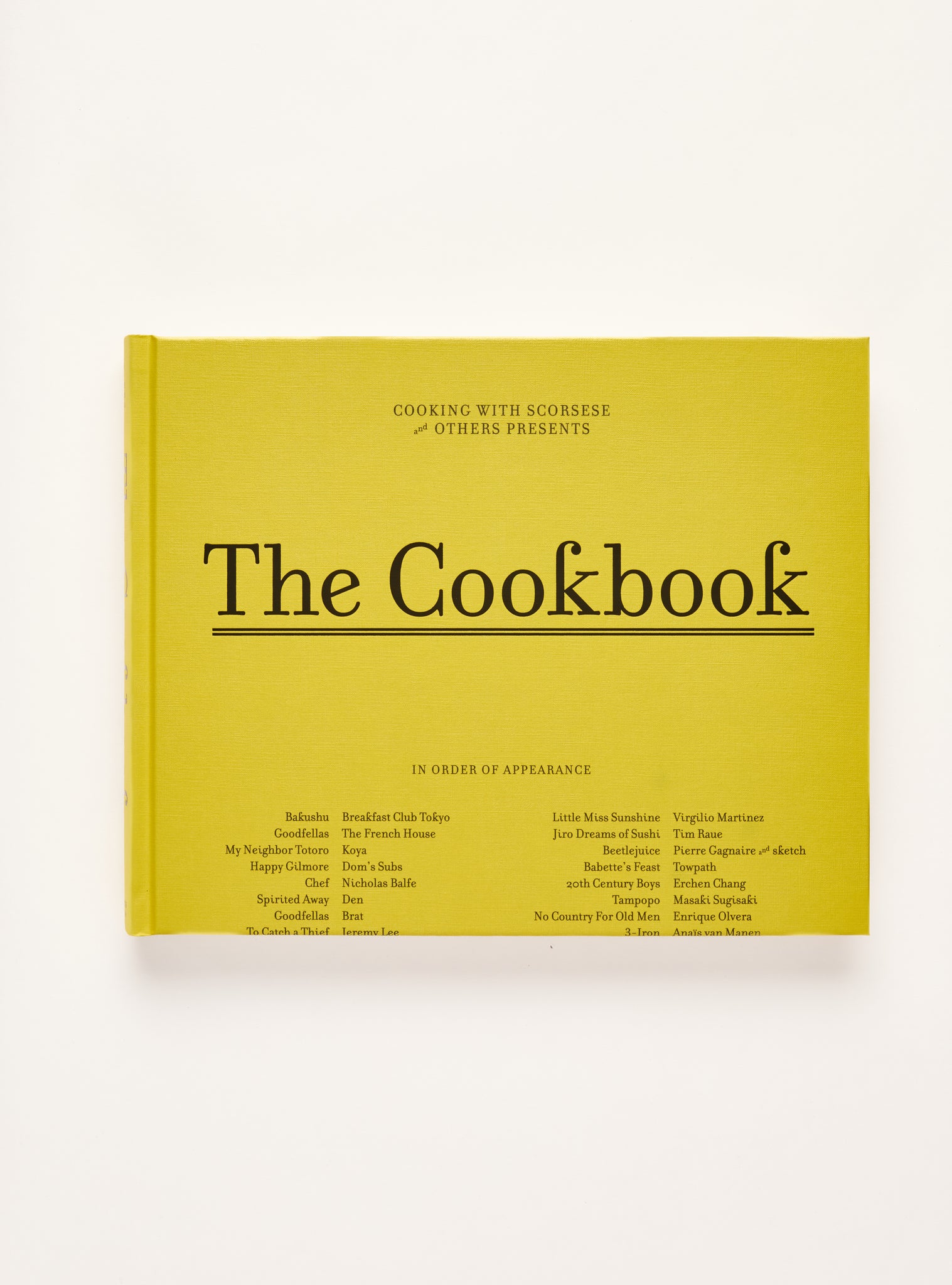 Cooking With Scorsese: The Cookbook