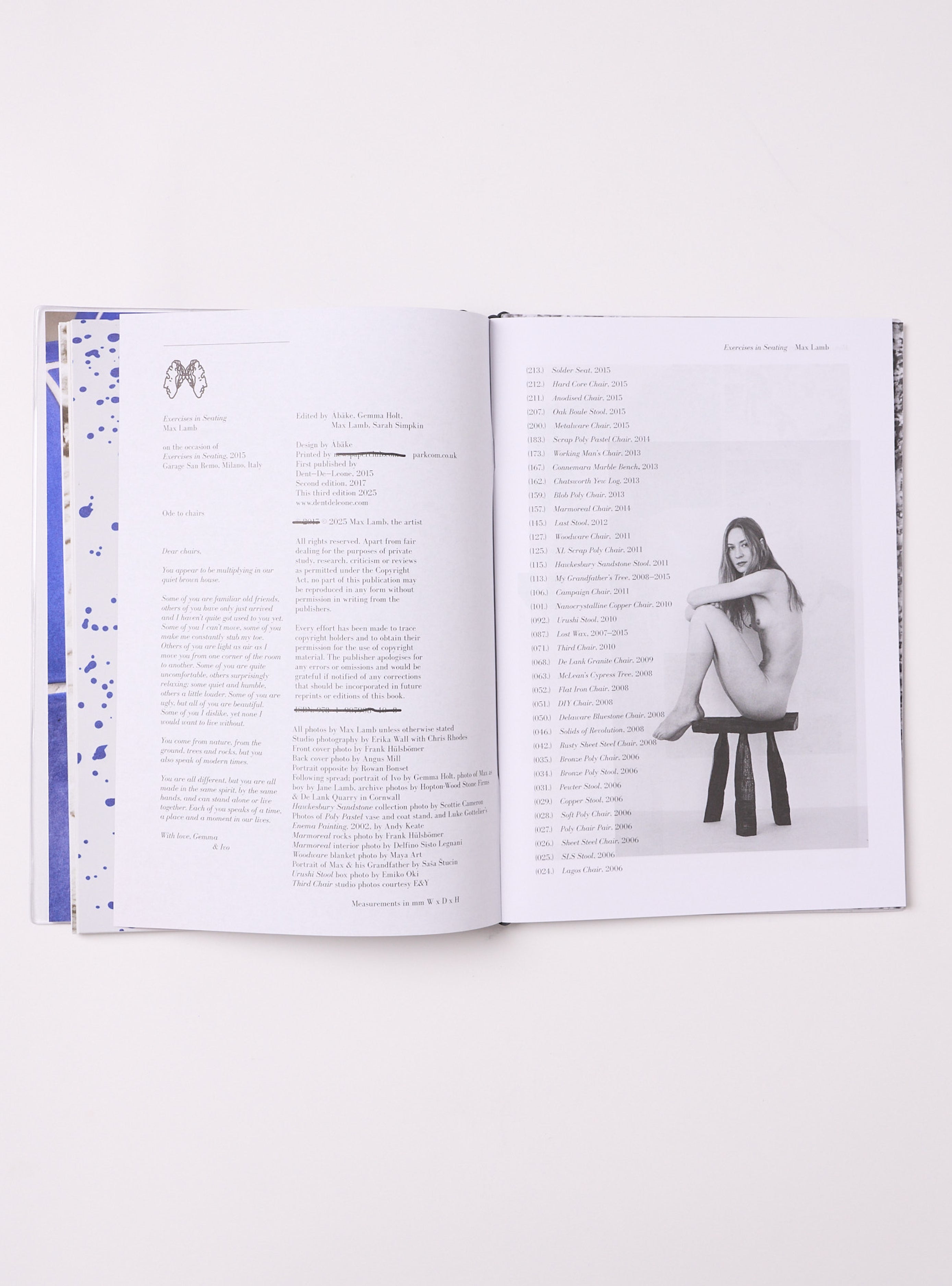 Exercises in Seating: Volumes 1 – 3 — Max Lamb – BACTERIA BOOKS