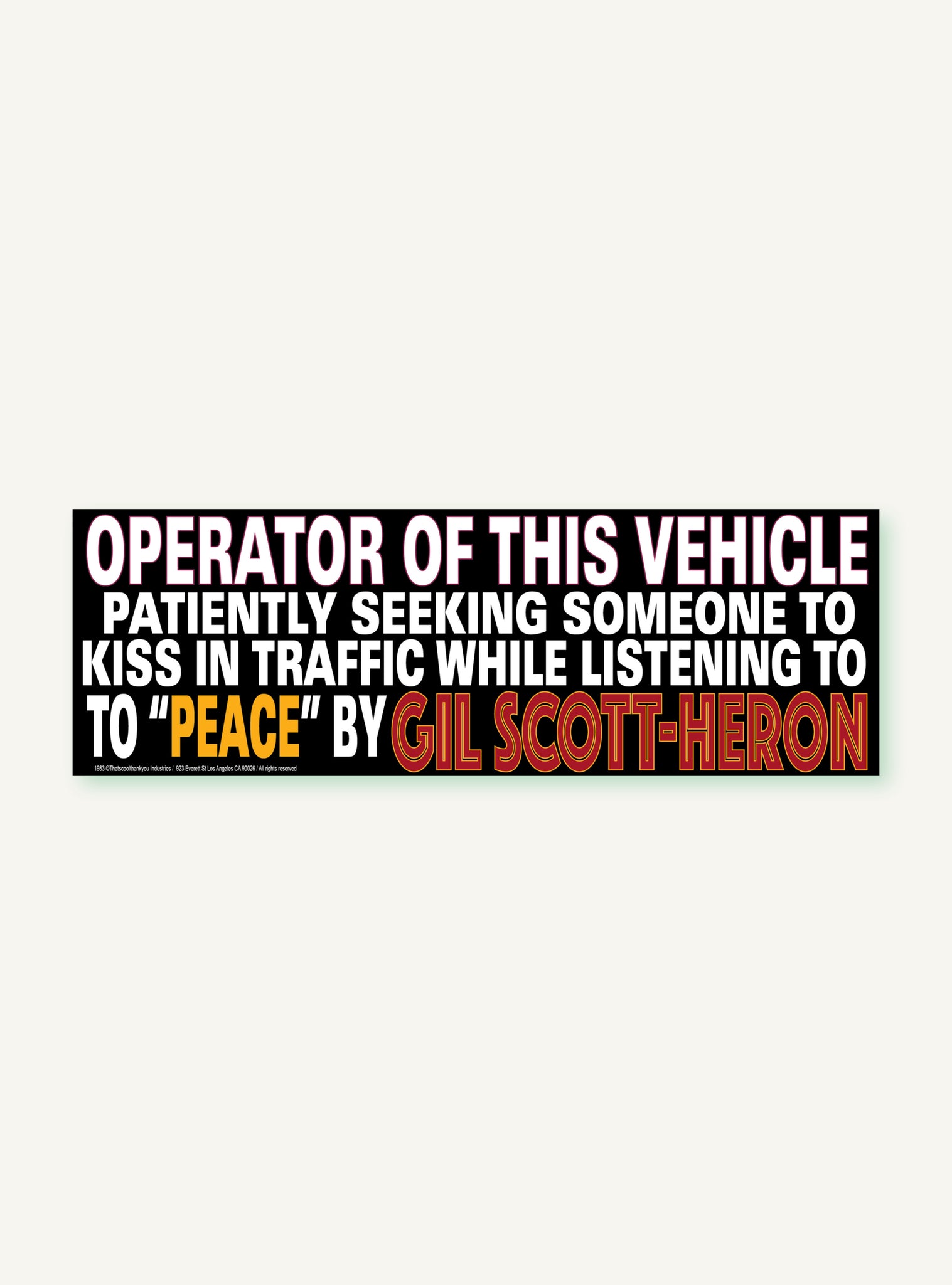 Gil Scott-Heron Sticker