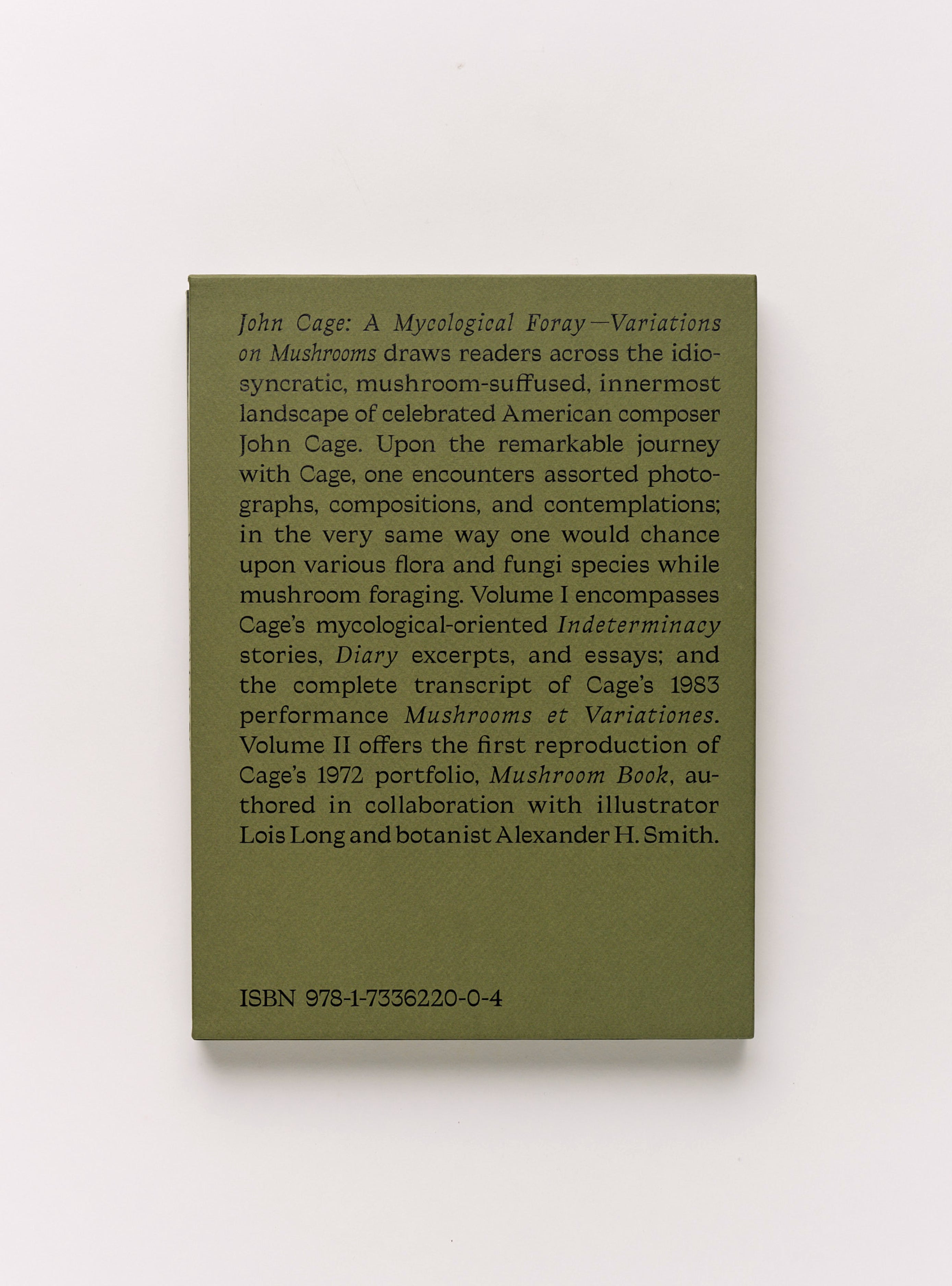 ジョン・ケージ John Cage A Mycological Foray John Cage: A Mycological Foray – Atelier Éditions Inc