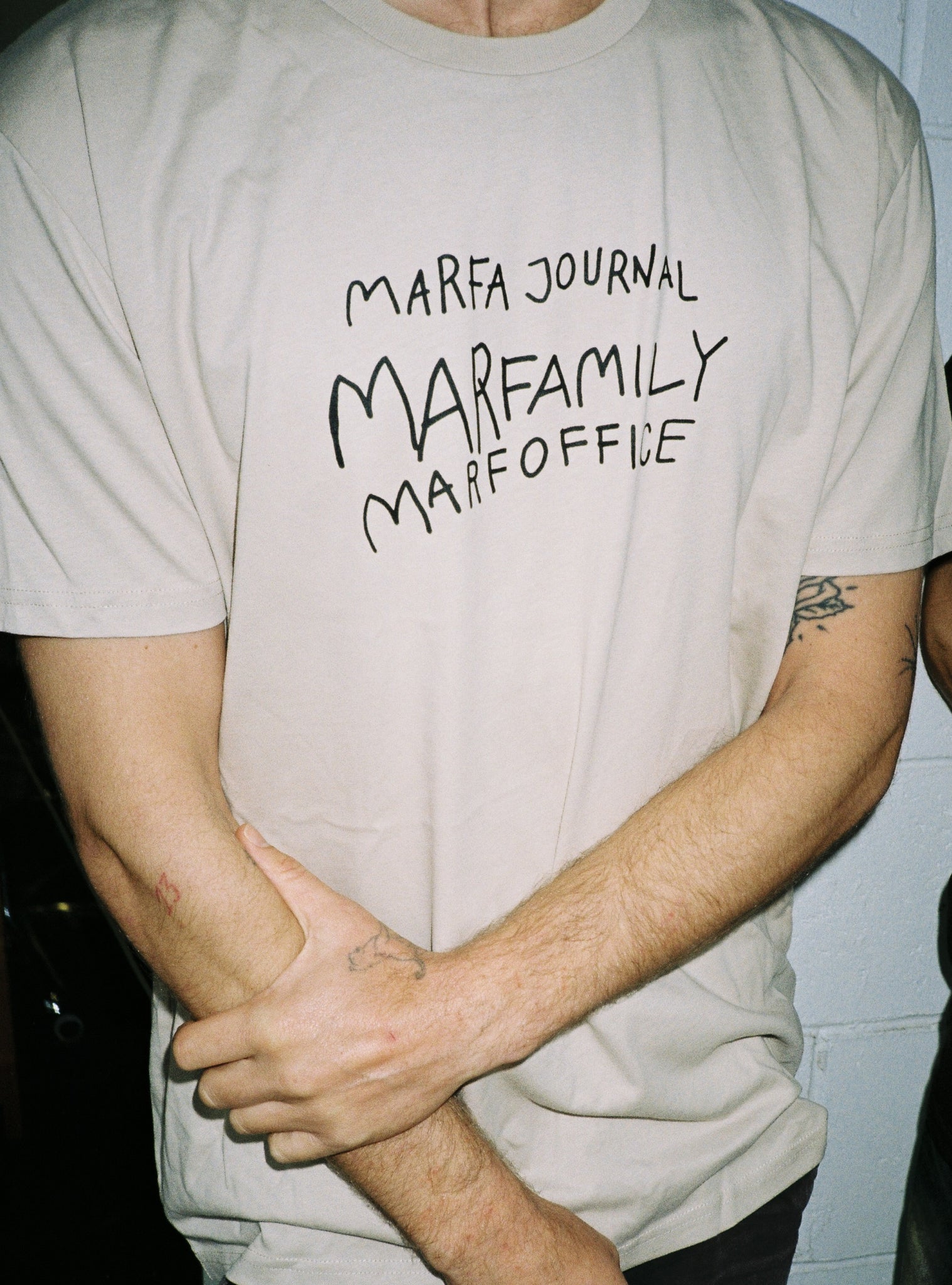 Marfa Journal Tee — Beige