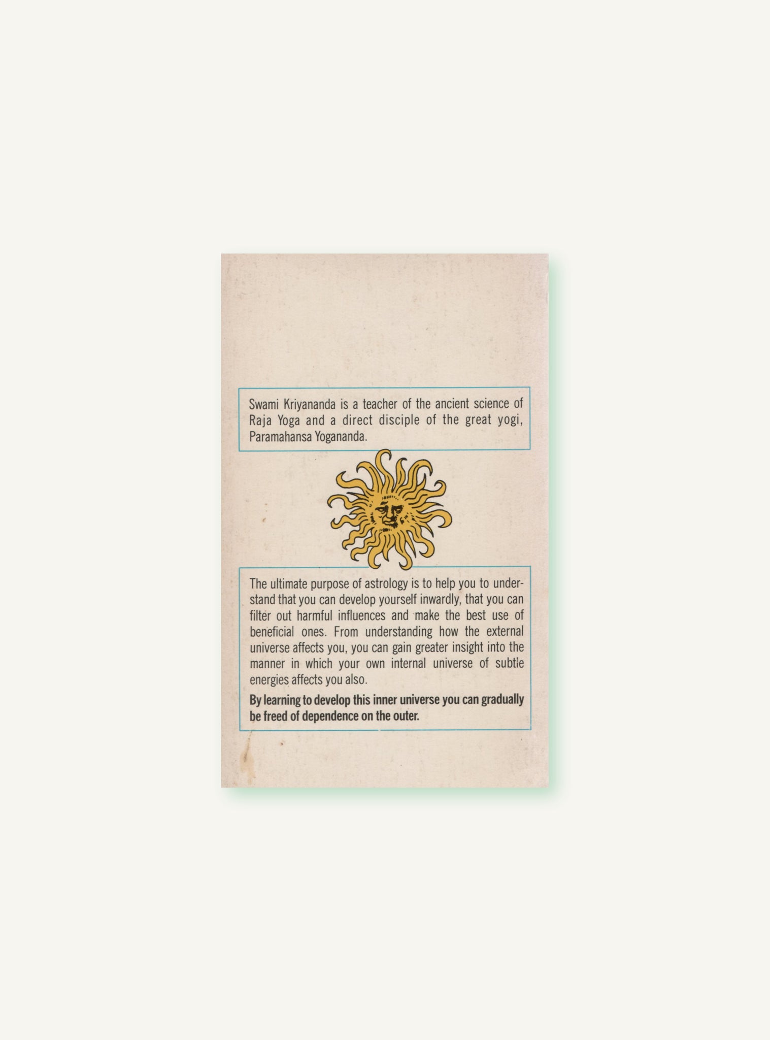 Your Sun Sign As a Spiritual Guide Book by Swami Kriyananda