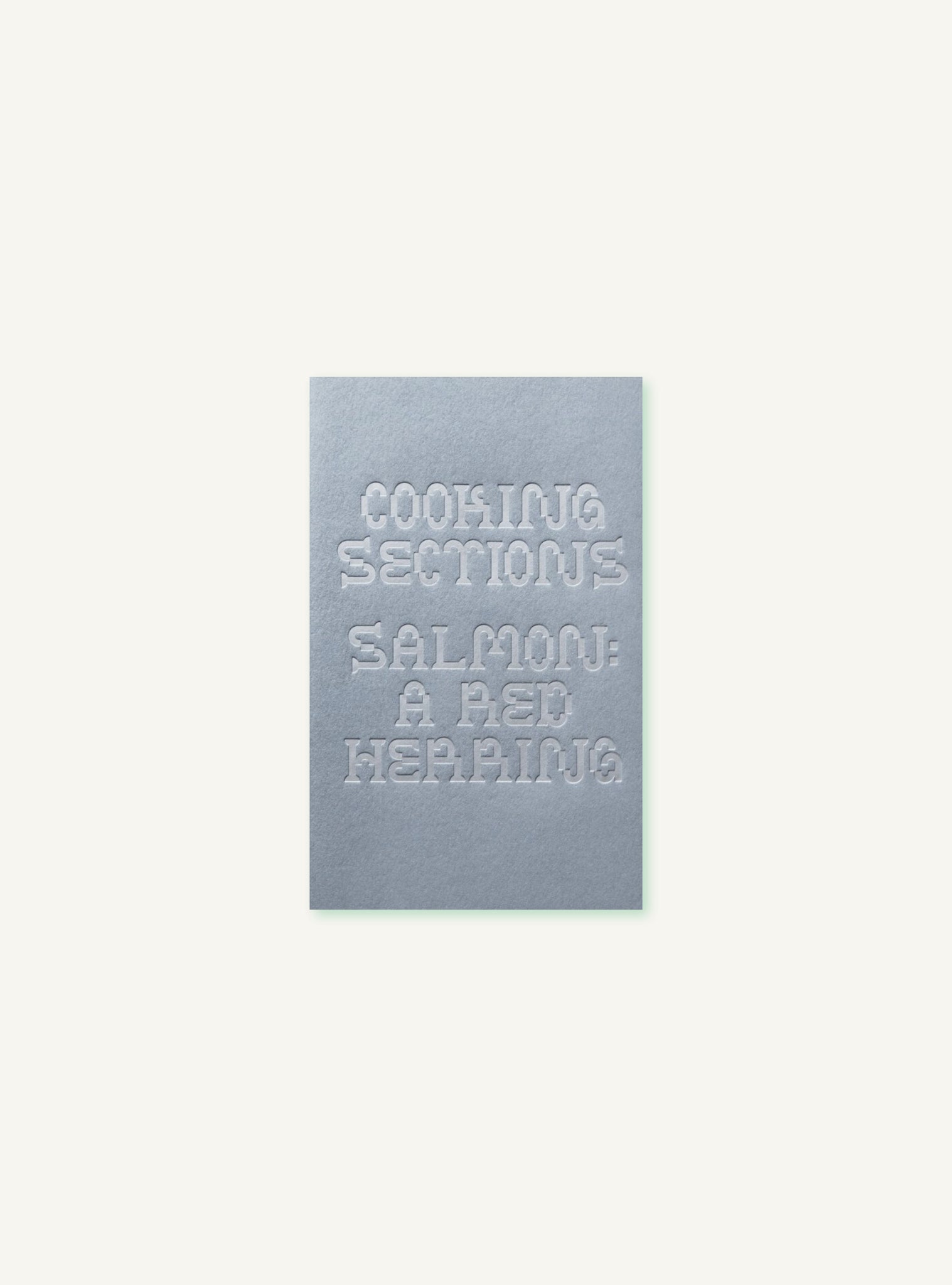 Cooking Sections, Salmon: A Red Herring (Isolarii 1)
